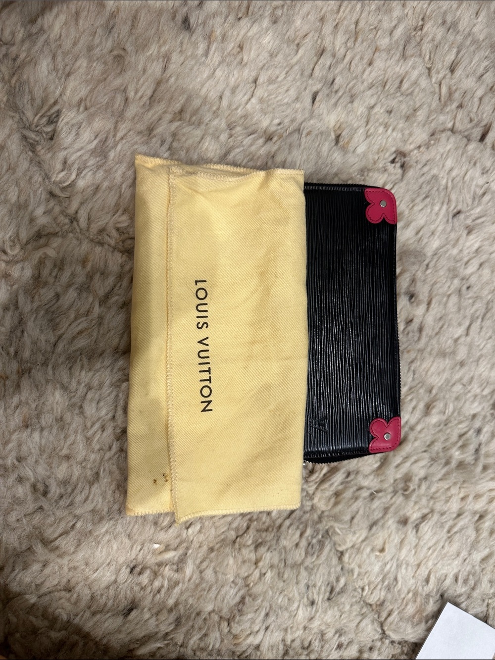 Louis Vuitton Blooming Corners Black and Pink Wallet Zippy - Picture 7 of 8